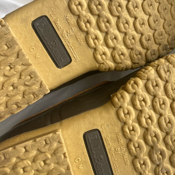 Vtg LL Bean Size 9 Maine Hunting Shoes Women Duck Low Boots Made In USA Laces - Picture 7 of 8